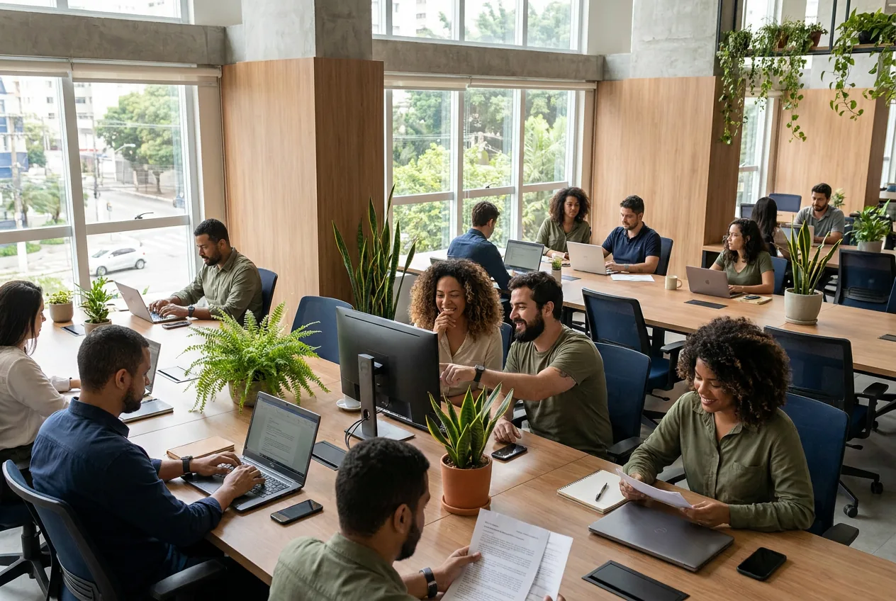 Ambiente de trabalho saudável e produtivo